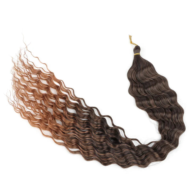30 Inch Deep Wave Crochet Hair Extensions
