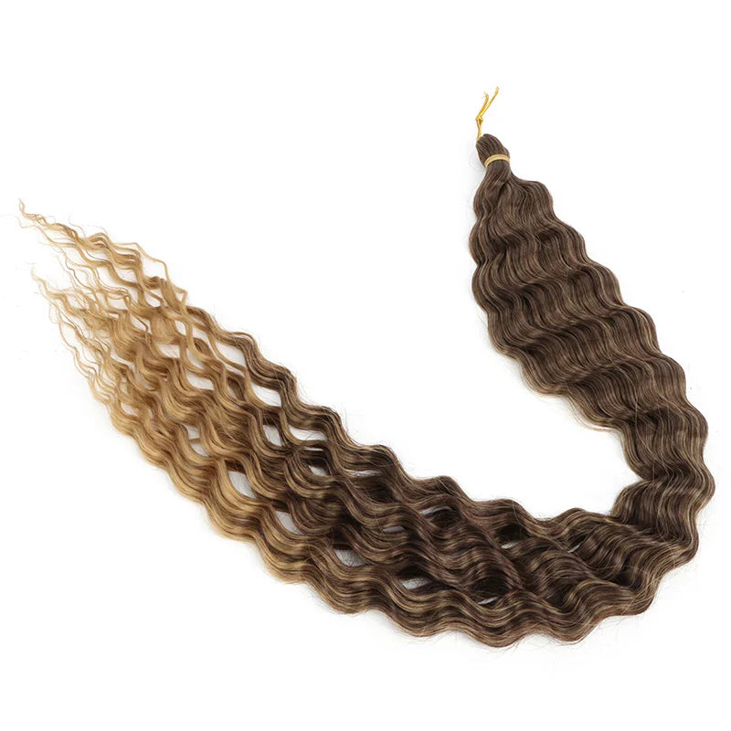 30 Inch Deep Wave Crochet Hair Extensions