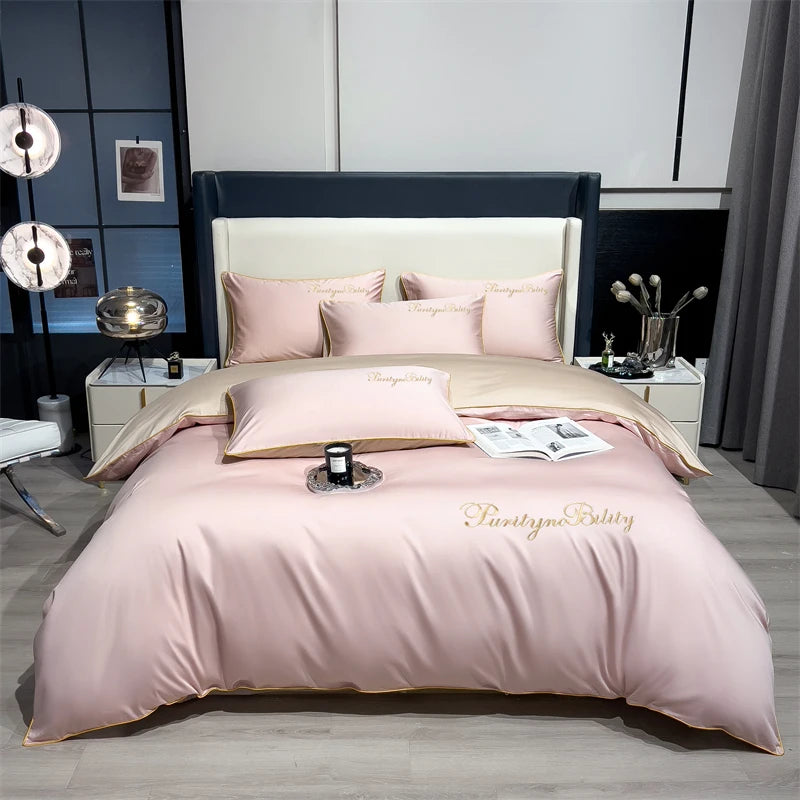 3pcs 100% Egyptian Cotton Duvet Cover Set 1pc Duvet Cover and 2pcs Pillowcases 150*200/200*230cm Single/double Queen King Size