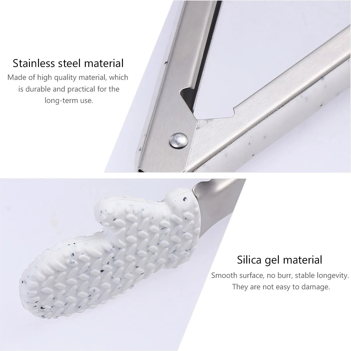 1Pcs Christmas Food Clip Stainless Steel Glove Design Bread Tongs Steak Tong Kitchen Serving Tool Multipurpose Cooking Utensil