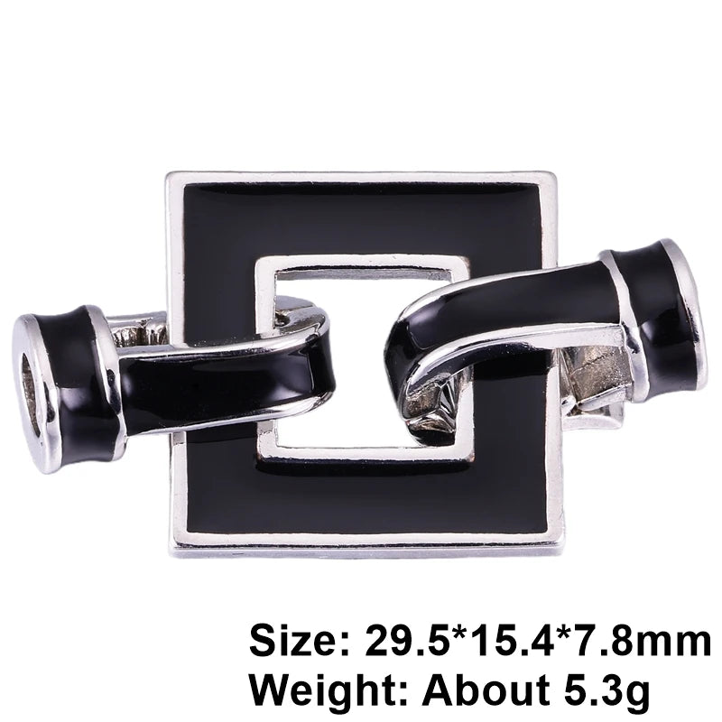 Juya18K Gold Silver Plated Decorative Connector Lock Fasteners Hooks Clasps For DIY Beadwork Beads Crystal Pearls Jewelry Making