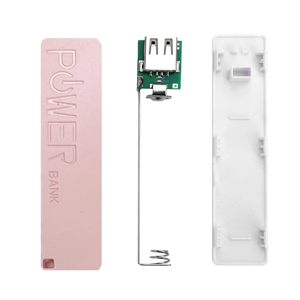 DIY TYPE-C 1 Section 18650 Power Bank Kit Battery Charger Case Portable USB Power Bank Kit Storage Case Mobile Power Supply Box