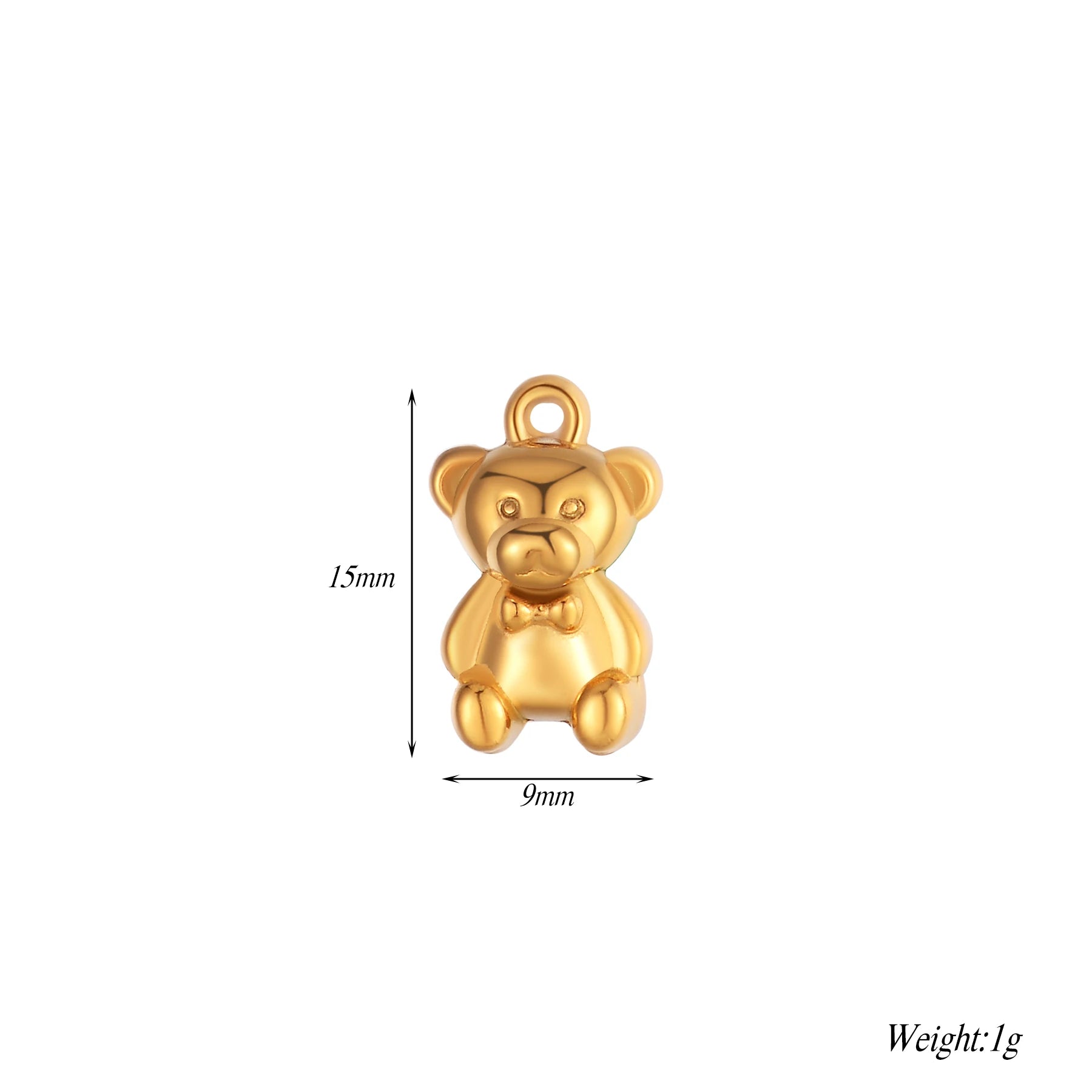 2Pcs DIY Fashion Charm Star Moon Unicorn Bear DIY Jewelry Making Supplie Stainless Steel Necklace Earring Bracelet Pendants