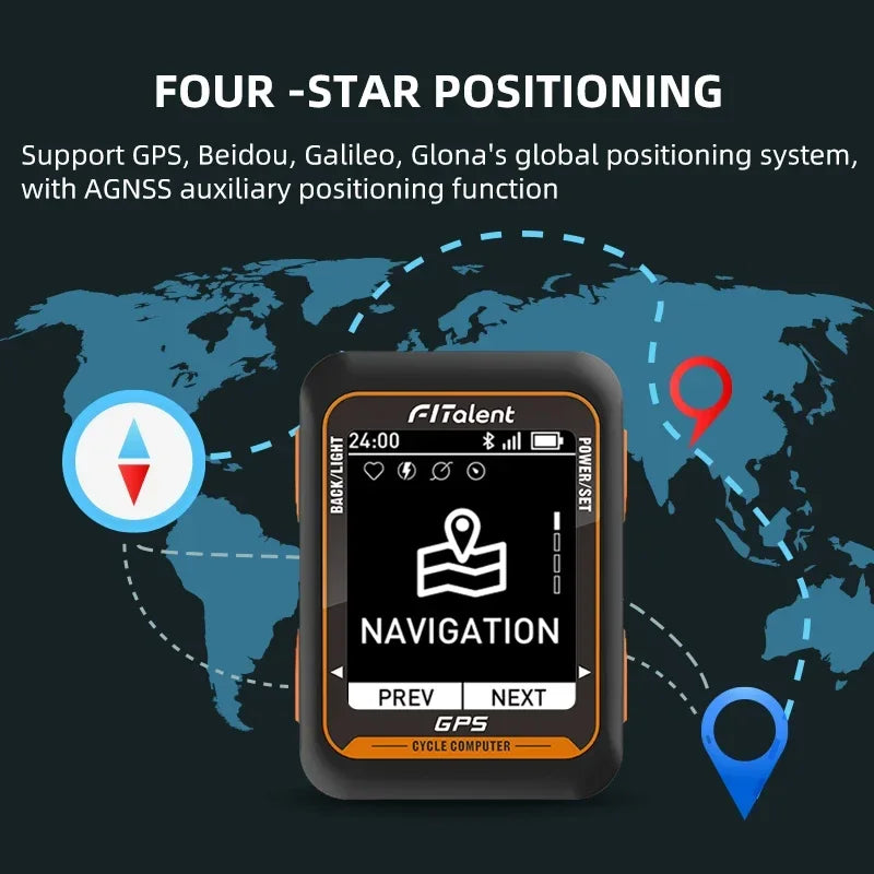 2025/Bicycle Accessories Universal Bicycle Computer Gps Navigation Cycle Speedometer For Bike