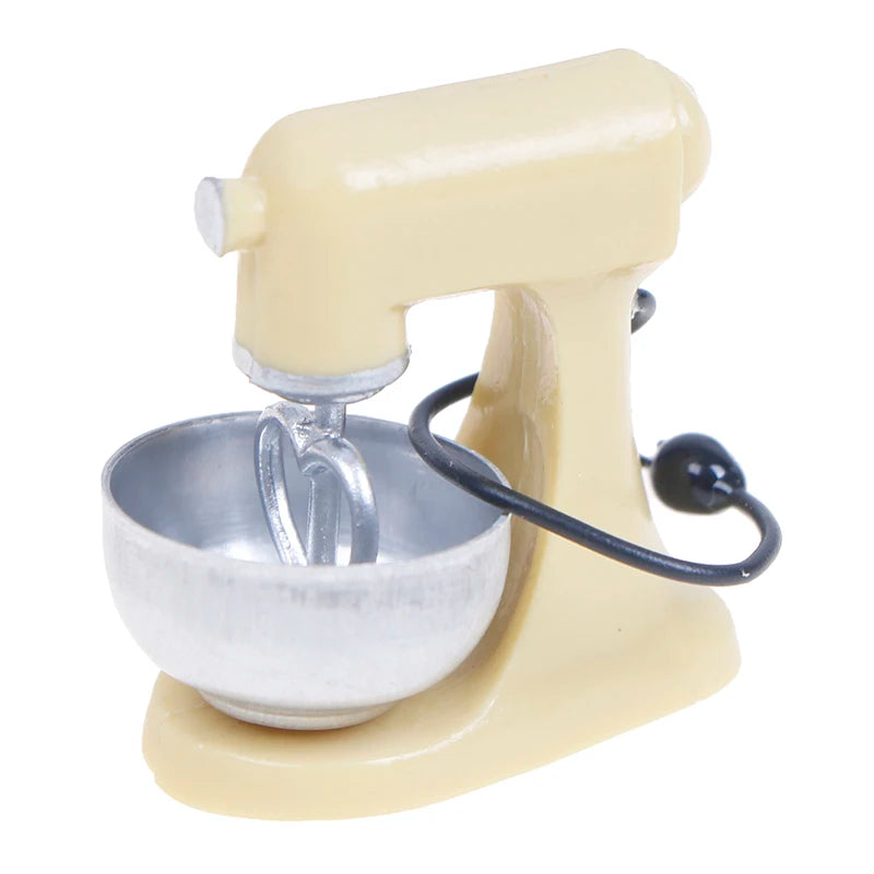 1:12 Dollhouse Miniature Juice Machine Cup Set Coffee Machine Mixer Machine Model Kitchen Doll Electrical Appliance Model Toys