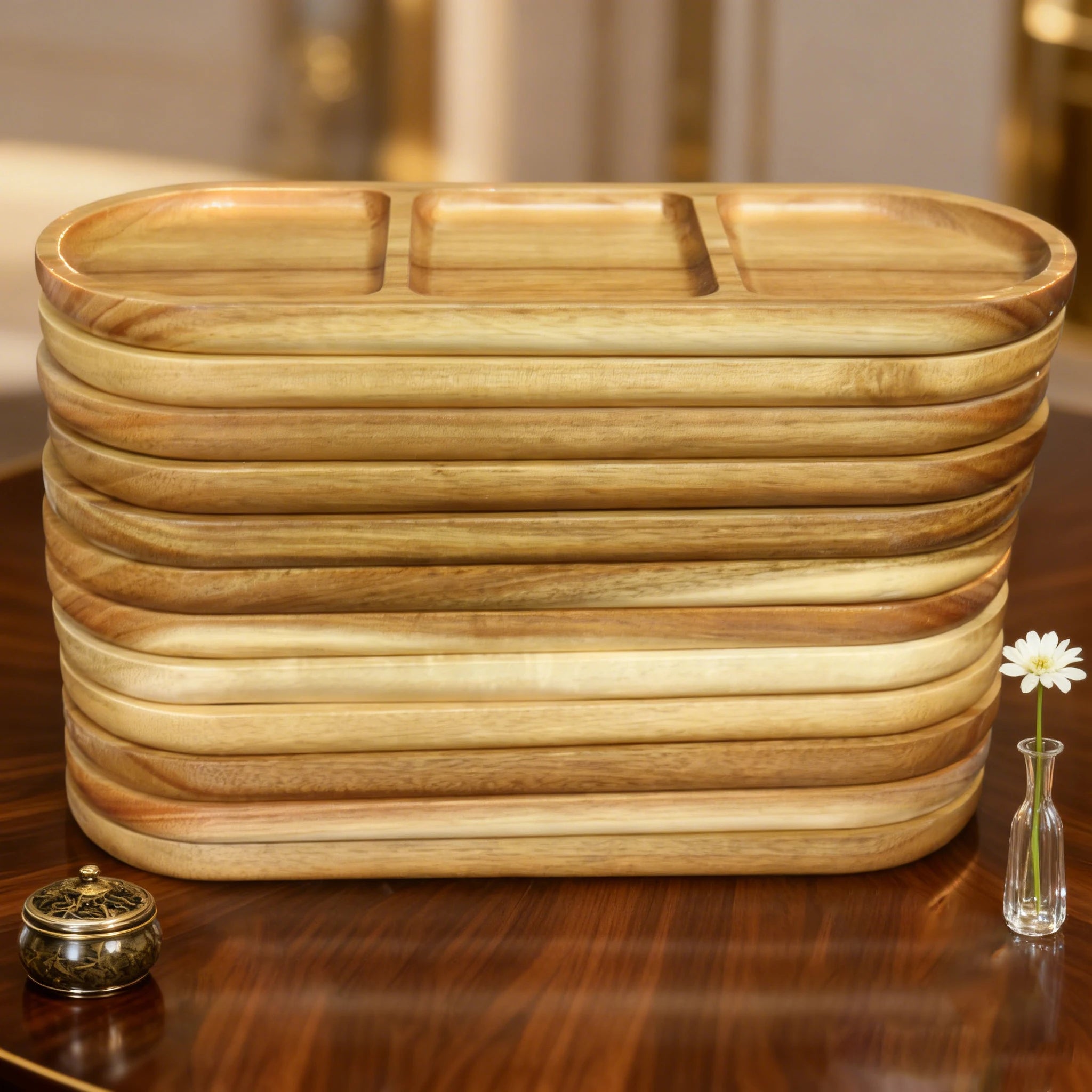 6/8/10/12PCS,Japanese Tray Vintage Tea Tray Dinner Dessert Tray Cake Kitchen Tray Storage Tray Kitchen Table Decor Kitchen Stuff