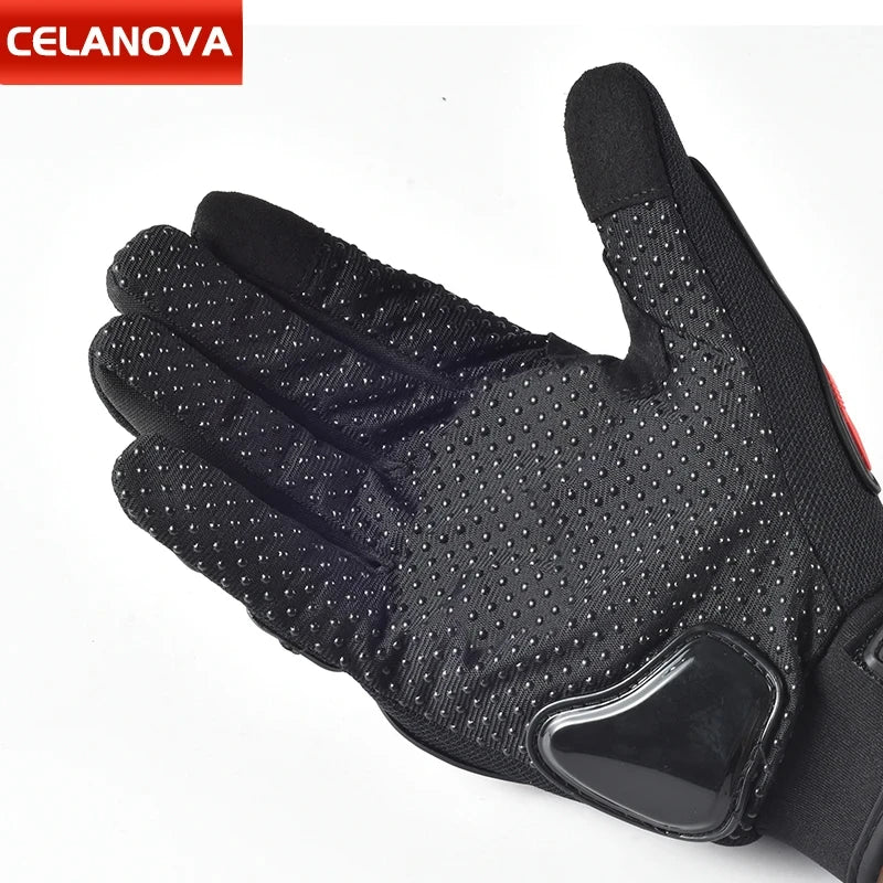 New Men Bicycle Motorcycle Gloves Hard Knuckle Touch Screen Motorbike Motocross Moto Biker Gloves Motorcycle Accessories