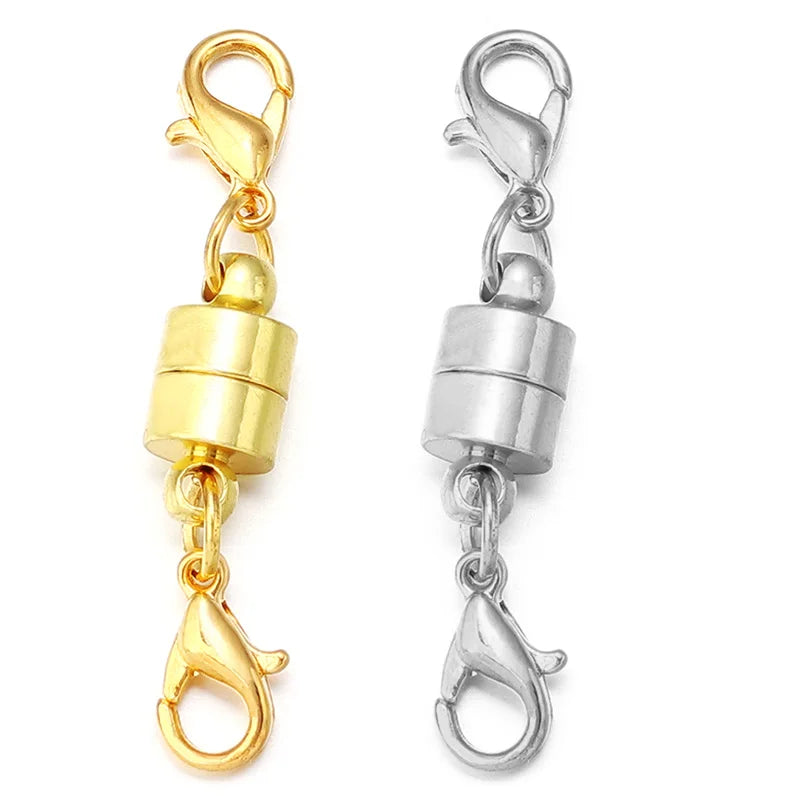 5Sets/Lot Magnetic Clasps With Lobster Clasps For Jewelry Making DIY Bracelet Necklace Magnet Clasp Connector Buckle Fasteners