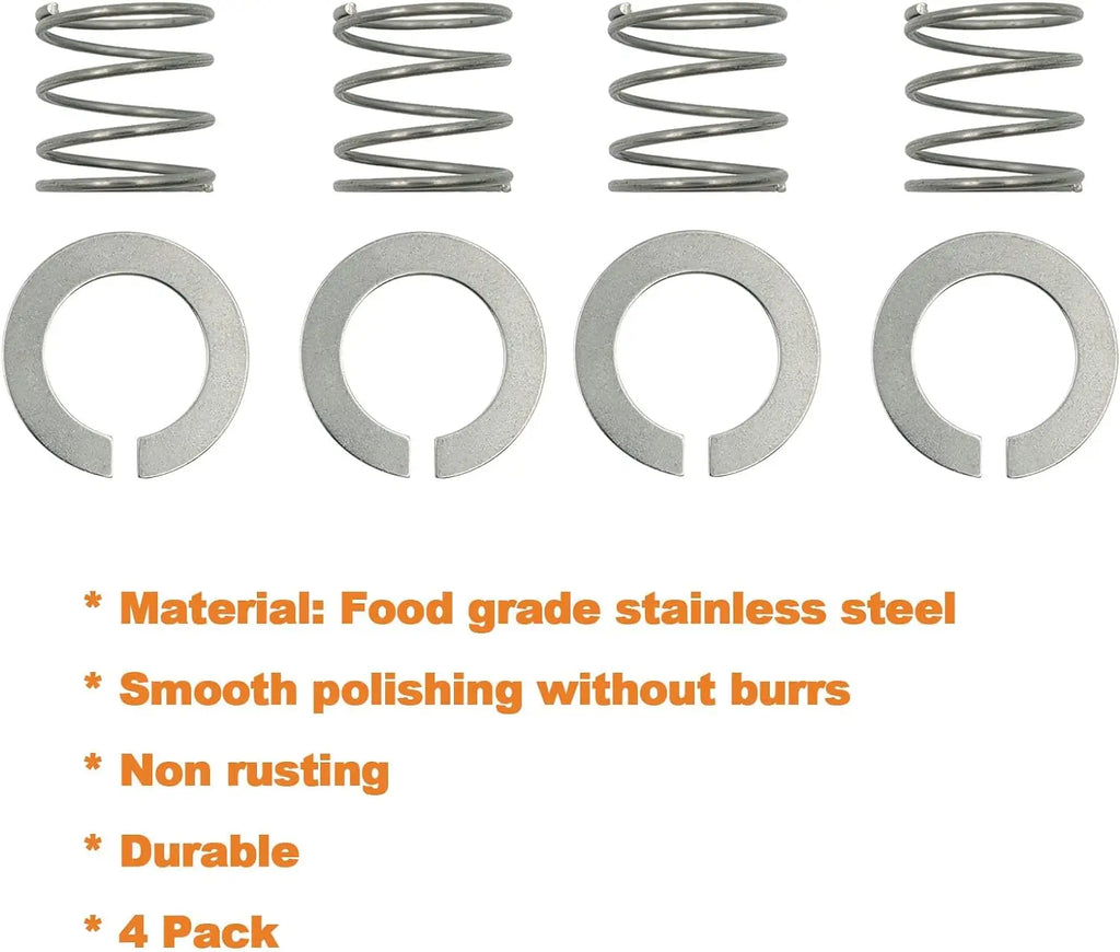 2024 new Stainless Steel Spring and Washer 4 Pack Fit for Kitchenaid Stand Mixer 3.5/4/5/6/7/8Qt Kitchen Aid Mixers Accessories