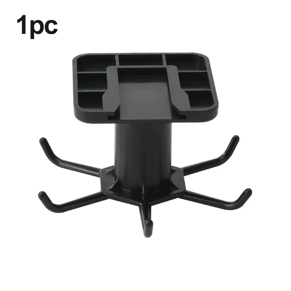 1/2pcs-Kitchen Hooks Rotating Storage Rack Without Punching Wall-Mounted Kitchenware Supplies Gods Multifunctional Shelves