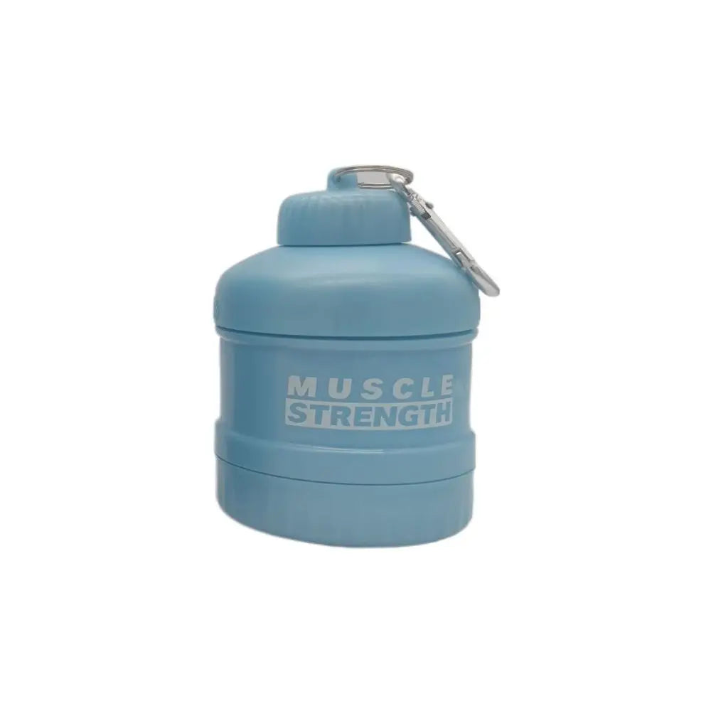 1/2/3-layer Portable Protein Powder Box with Mountaineering Buckle Funnel Powder Box Fitness Supplement Bottle Handle Layered