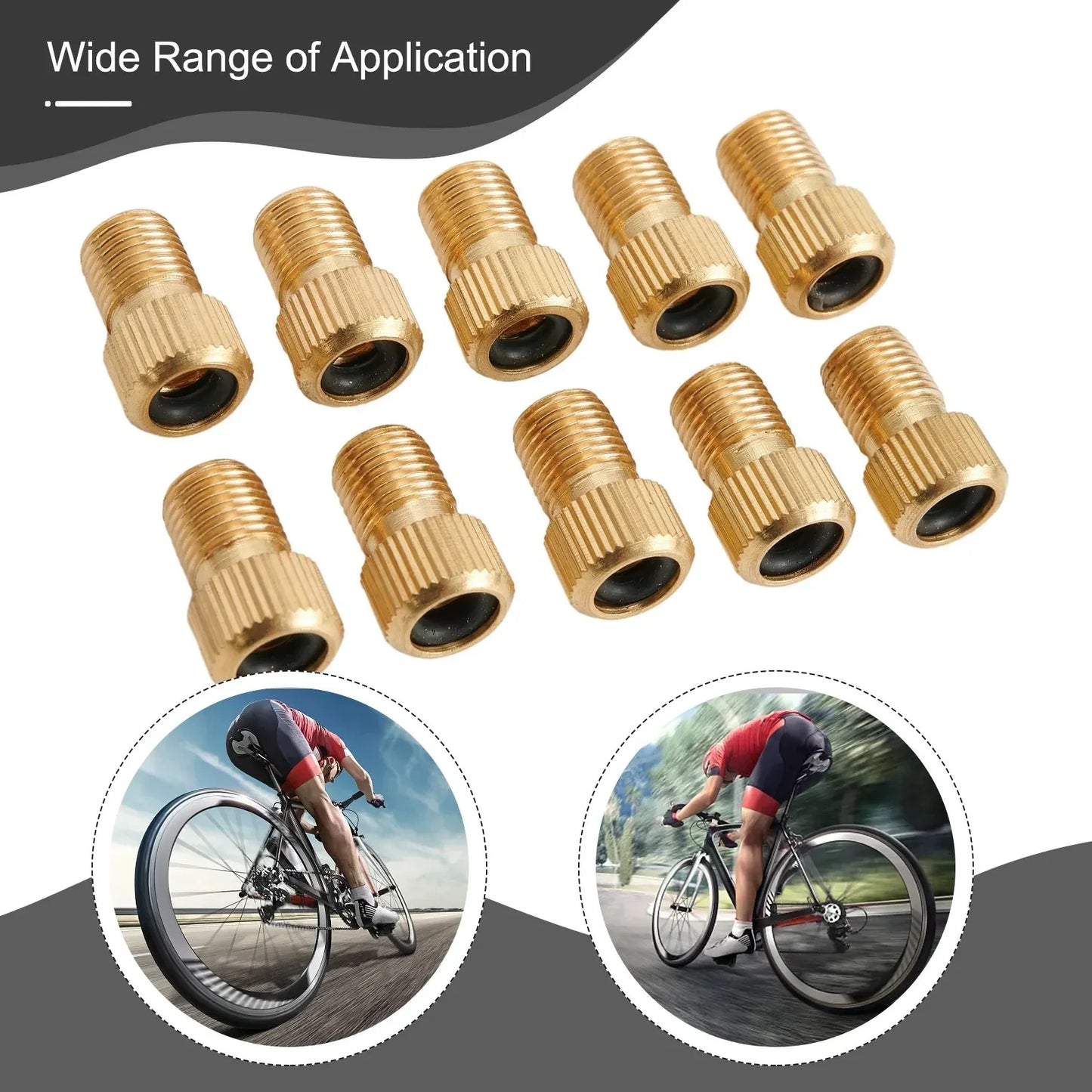 5/10PCS Bicycle Valve Adapter Dv Sv For French To Dunlop Car Valve Car Pump Bike Valve Adapters Accessories