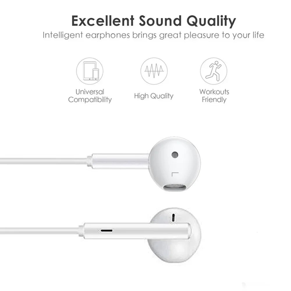 For Apple iPhone 14 Lighting Earphones 13 12 11 Pro Max XR XS X SE 7 8 6 Plus Bluetooth In Ear Wired Earbuds Phone Accessories