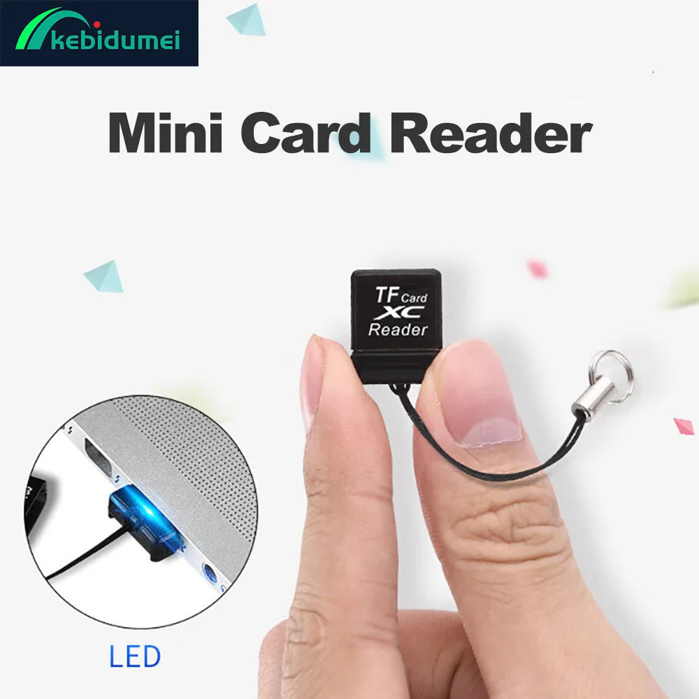 Mini USB TF Card Reader USB 2.0 Mobile Phone Memory Card Reader High Speed CardReader USB Flash Adapter For Laptop Accessories