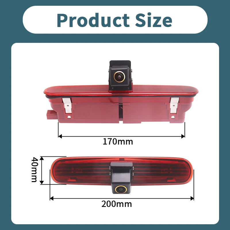 AHD 1080P Car Brake Light Rear View Camera For Fiat Doblo 2010 Opel Vauxhall Combo 2011-2018 Night Vision Waterproof