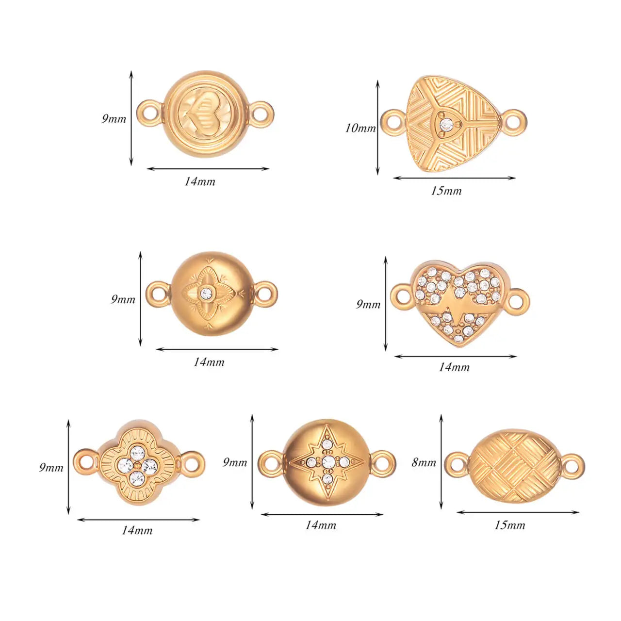 10Sets Wholesale Fashion Magnetic Clasps End Claps Connectors Pendant for DIY Bracelet Necklace Jewelry Making Findings