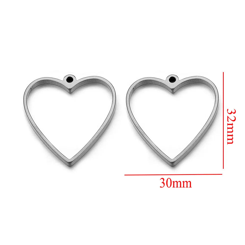 10pcs Stainless Steel Geometric Metal Connector Charms Frames Base DIY Making Epoxy Resin UV Crystal Molds for Jewelry Necklaces