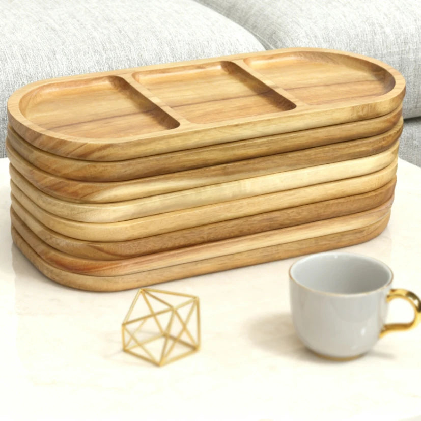 6/8/10/12PCS,Japanese Tray Vintage Tea Tray Dinner Dessert Tray Cake Kitchen Tray Storage Tray Kitchen Table Decor Kitchen Stuff