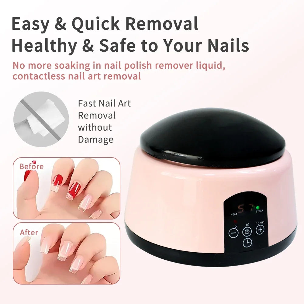 36W Professional Nail Debonding Steamer Fast Debonding Tool Steam High-Temperature Nail Polish Remover Suitable For Salons