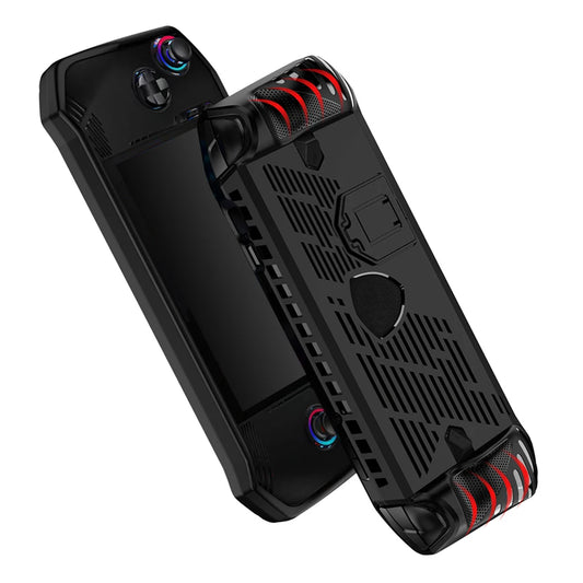 For MSI Claw A1M Handheld Console Case Soft TPU Protective Shell Shockproof Back Cover with Kickstand Game Accessories