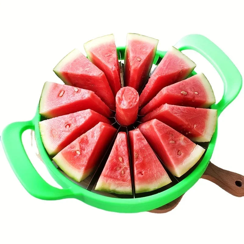 KONI Watermelon Slicer Cutter Stainless Steel Creative Windmill Shape Large Size Convenient Fruit Dividers Kitchen Gadgets Items