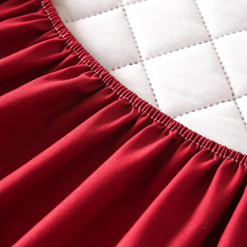 Waterproof Mattress Cover Anti-mites Soft Comfortable Breathable Bed Fitted Sheet Not Including Pillowcase