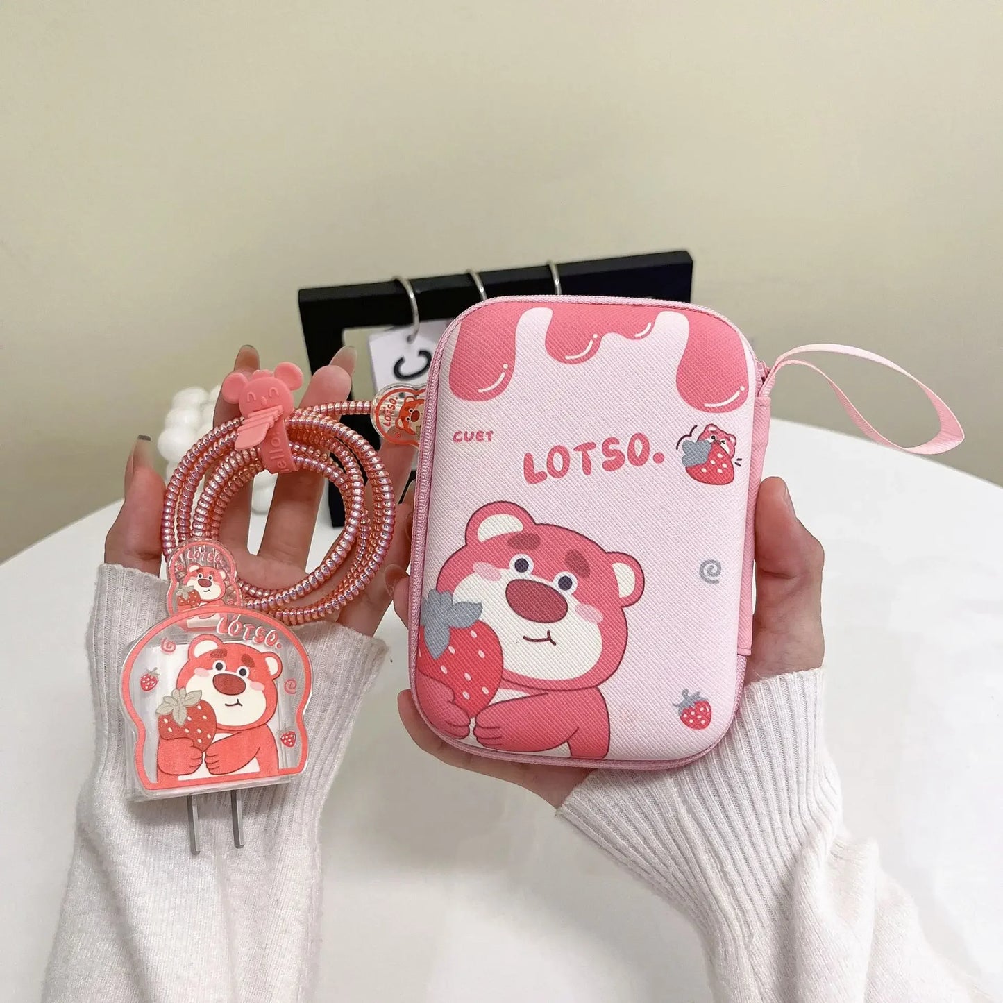 Cartoon Cable Protector for iPhone / iPad 18W/20W Charger Case Cable Organizer Phone Wire Organizer Accessories Cable Management