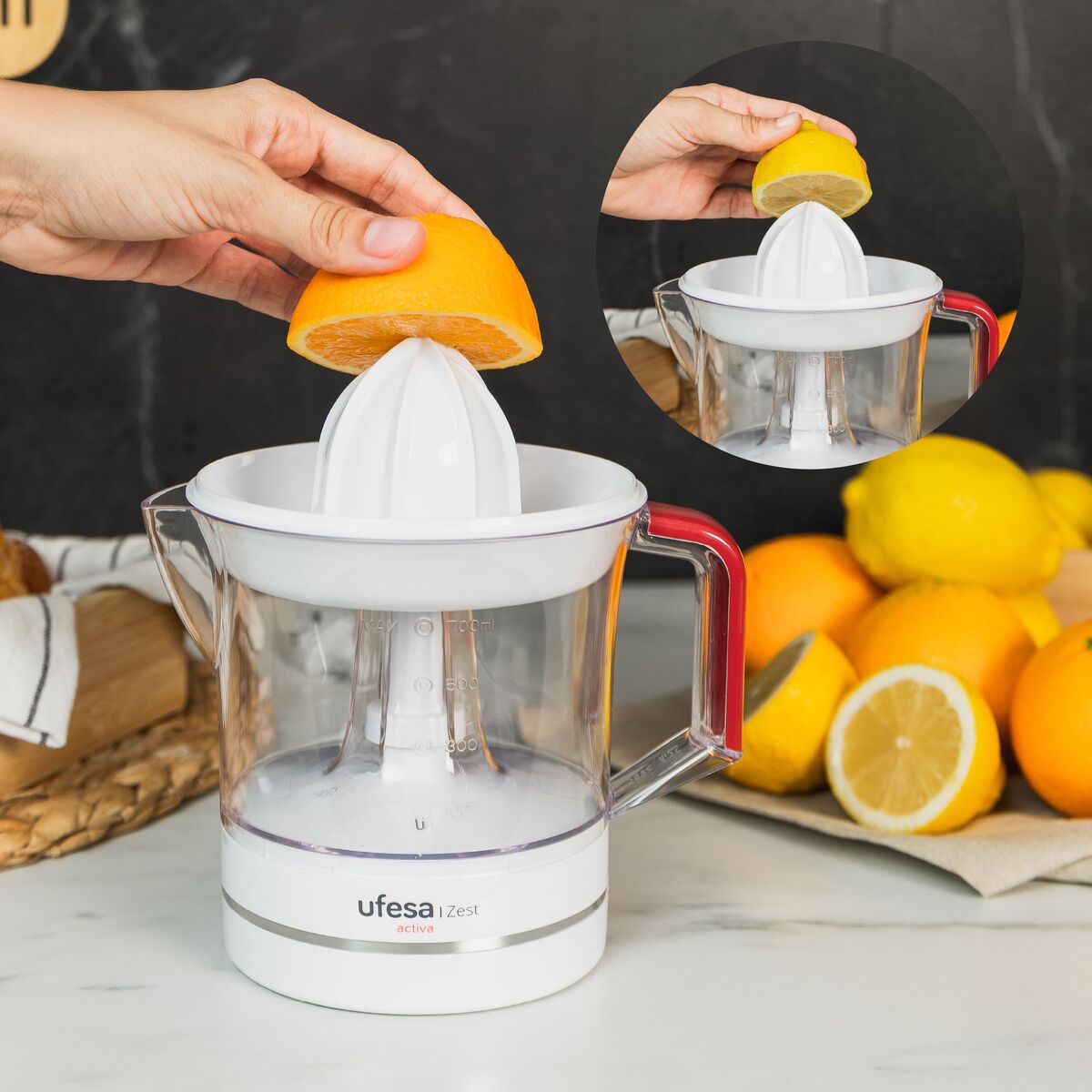 Electric Juicer UFESA ZEST White 25 W 0,7 L