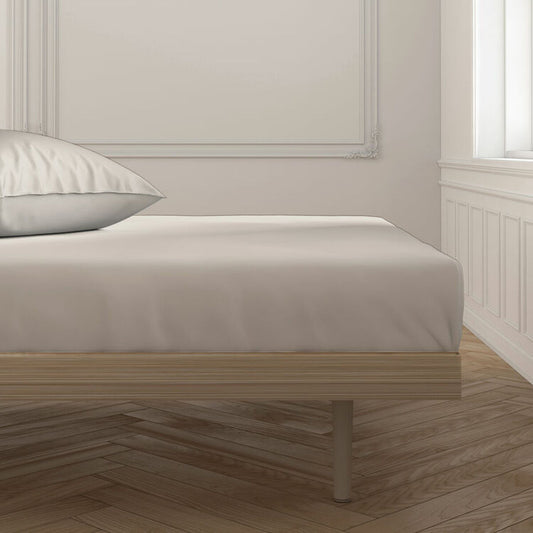 Fitted bottom sheet Happy Home Mix Colors Linen Double