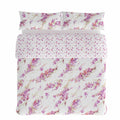 Duvet cover set Hosteline SPRING Light mauve Double 2 Pieces