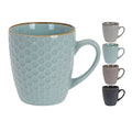 Piece Coffee Cup Set Excellent Houseware Stoneware 300 ml Geometric