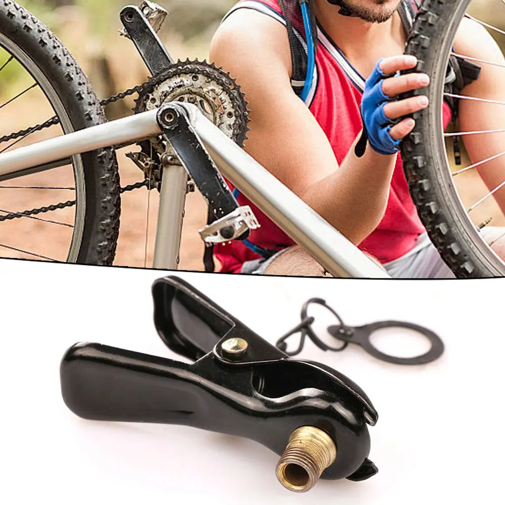 Bike Inflator Pump Nozzle Clip FV AV Valve Connector Head Valve Bicycle Tire Tyre Air Pump Bike Cycling Outdoor Bike Accessories