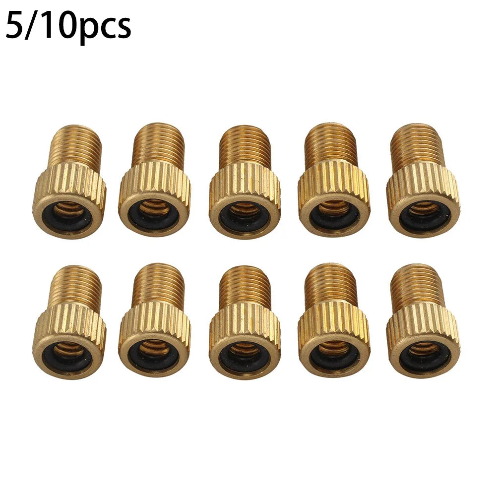 5/10PCS Bicycle Valve Adapter Dv Sv For French To Dunlop Car Valve Car Pump Bike Valve Adapters Accessories