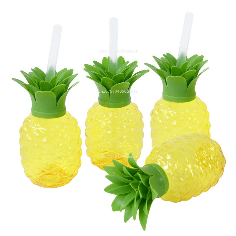 Strawberry Pineapple Shaped Water Bottle Durable Gadgets Outdoor Portable Tools Drinkware Straw Cup Kitchen Accessories
