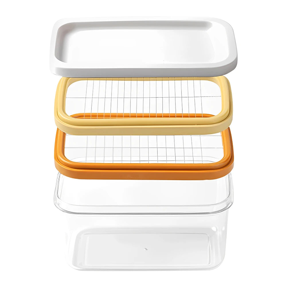 Refrigerator Butter Dish Box With Lid Slicers Case Knife Gadget Kitchen Tool Fridge Storage Lid Cutter Slicing Cheese Board Sets