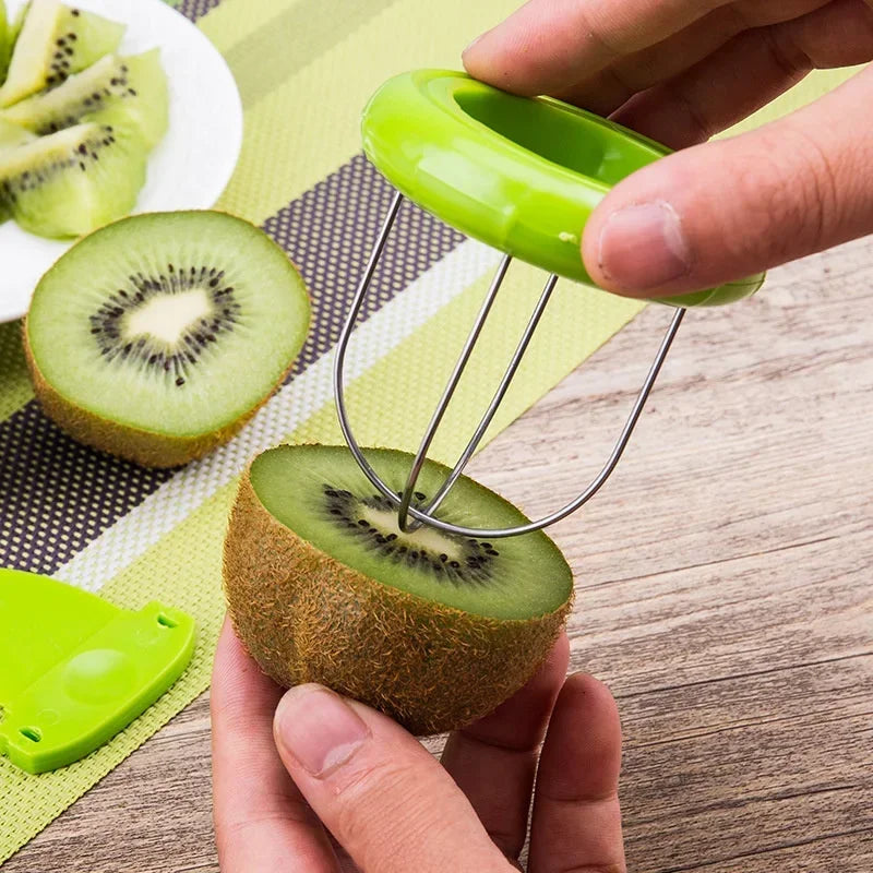 1PC Creative Fruit Cutting Knife Kiwi Cutter Avocado Cutter Fruit Salad Cooking Tools Kitchen Gadgets Cutting Accessories