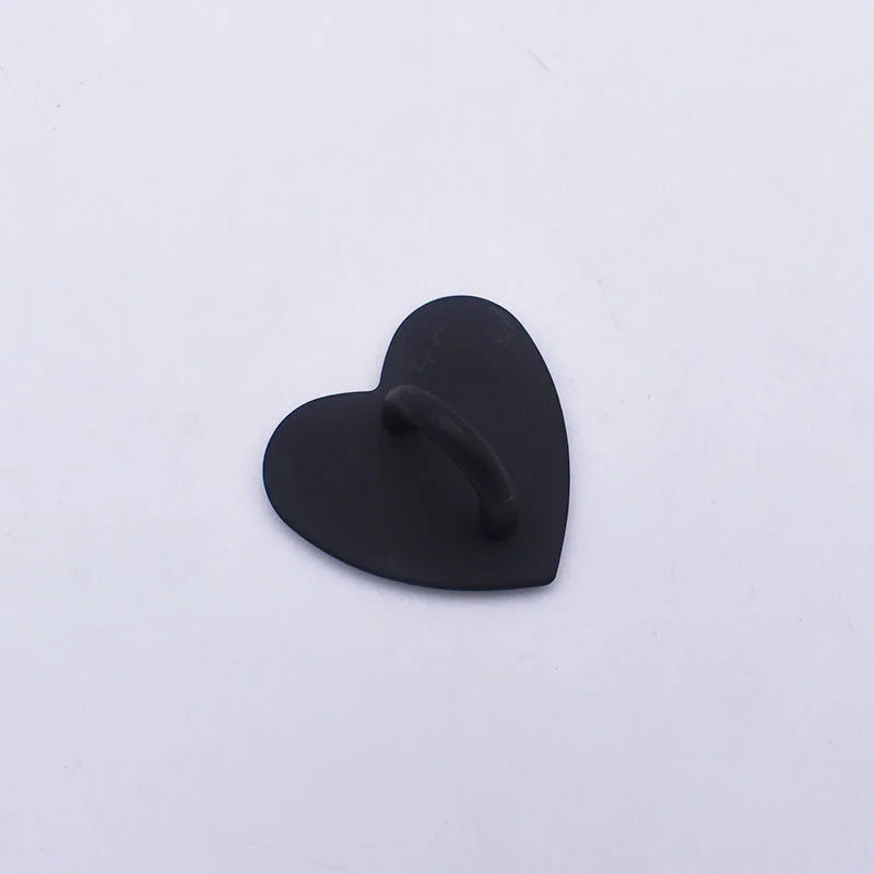 New 1Pc Self Adhesive Metal Heart Phone Charm Holder Mobile Phone Case Finger Ring Stand Hooks Buckle Charms Clasp Accessories