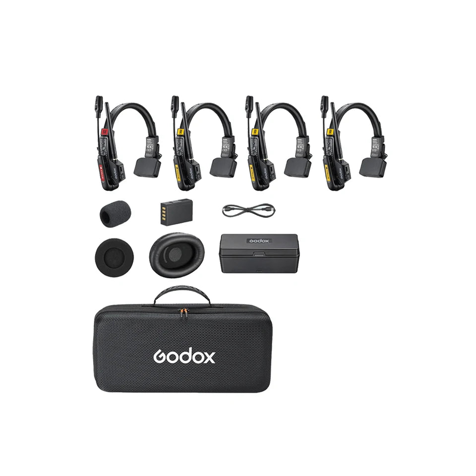 Godox SKYTALK AIR 2.4G Wireless Mic Full Duplex Intercom Real-Time Monitoring & Compact Design for Outdoor Live/Field Recording