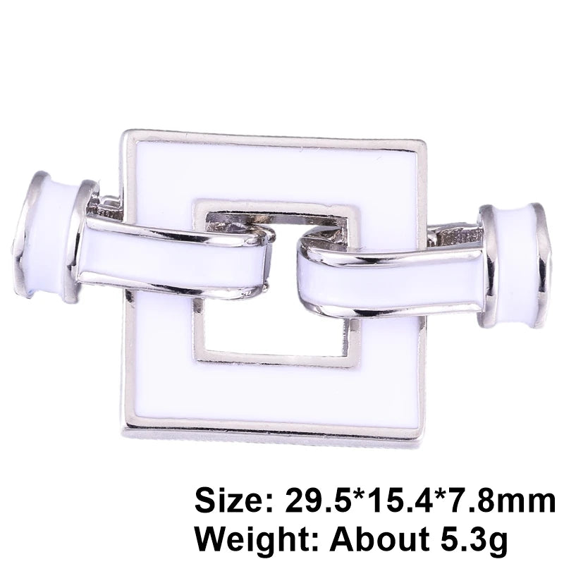 Juya 18K Gold Plated Decorative Connector Fastener Clasps Accessories For DIY Women Needlework Beads Gems Pearls Jewelry Making