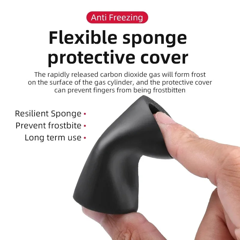 Mini Bicycle CO2 Pump Portable Tire Inflator For Schrader Presta Adapter MTB Road Bike Aluminum Alloy Automatic Pum