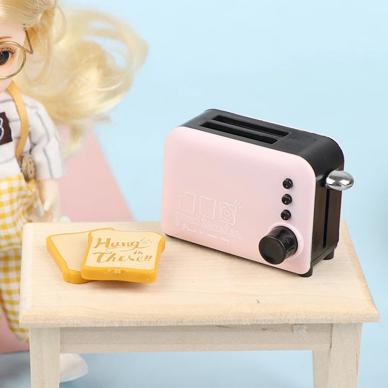 1:12 Dollhouse Miniature Juice Machine Cup Set Coffee Machine Mixer Machine Model Kitchen Doll Electrical Appliance Model Toys