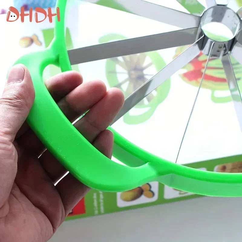 KONI Watermelon Slicer Cutter Stainless Steel Creative Windmill Shape Large Size Convenient Fruit Dividers Kitchen Gadgets Items