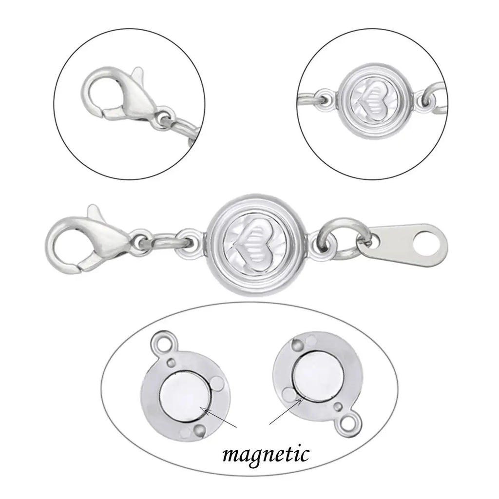 10Sets Wholesale Fashion Magnetic Clasps End Claps Connectors Pendant for DIY Bracelet Necklace Jewelry Making Findings