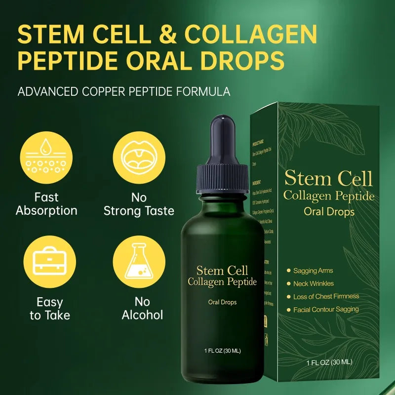 Beauty Tonic Oral Drops 30ml Enhance Complexion Anti Aging Firm Skin Nourish Blood Inner Health Daily Supplement