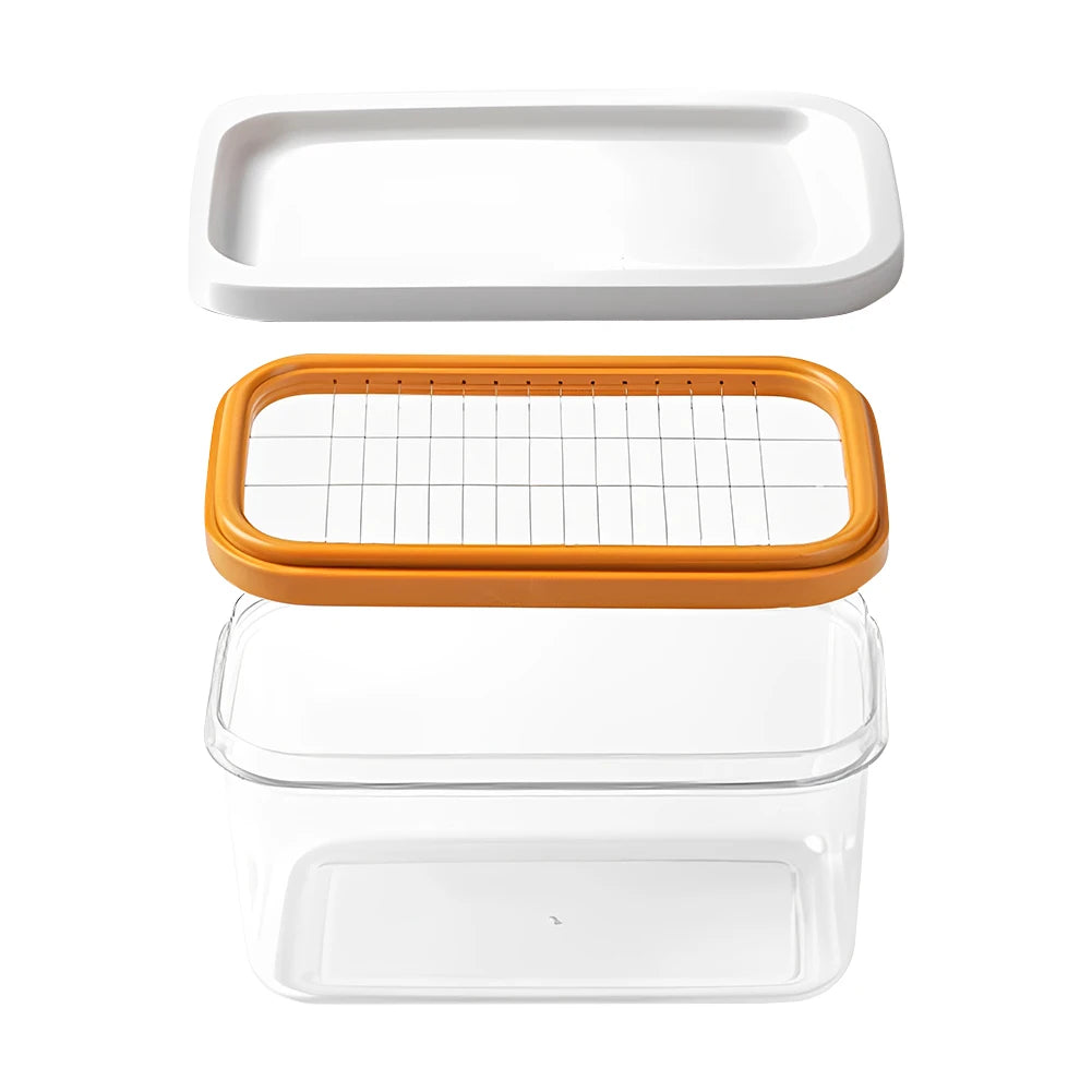 Refrigerator Butter Dish Box With Lid Slicers Case Knife Gadget Kitchen Tool Fridge Storage Lid Cutter Slicing Cheese Board Sets