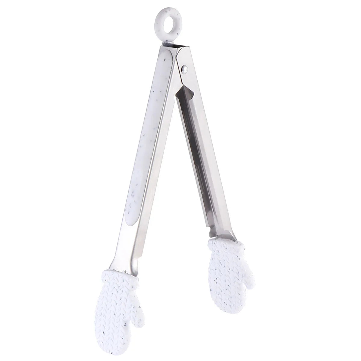 1Pcs Christmas Food Clip Stainless Steel Glove Design Bread Tongs Steak Tong Kitchen Serving Tool Multipurpose Cooking Utensil