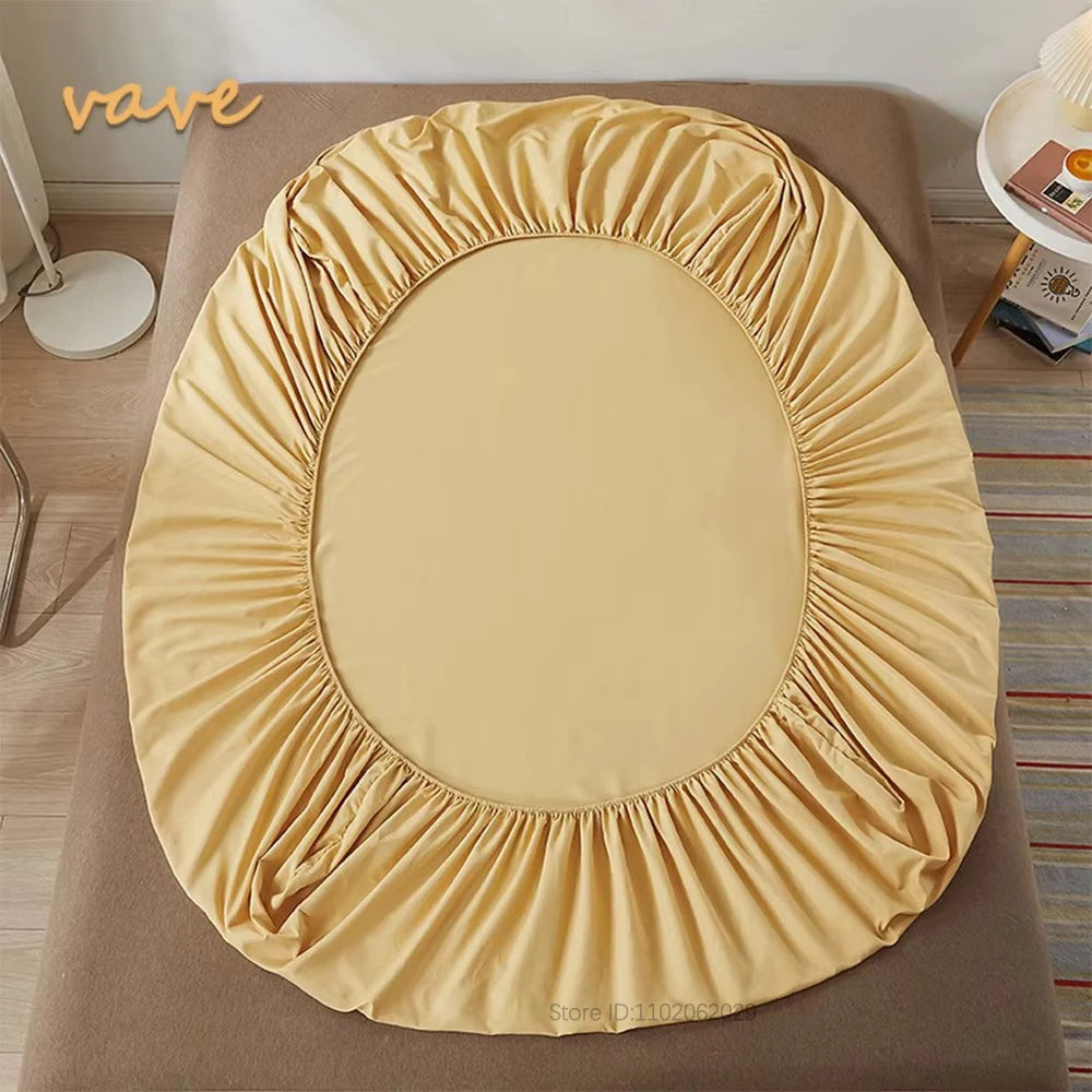 Single/Double/King/Queen Beds Cotton Fitted Sheet for Mattress Pads and Bedspread Covers in All Bed Sizes 140/150/160/180x200