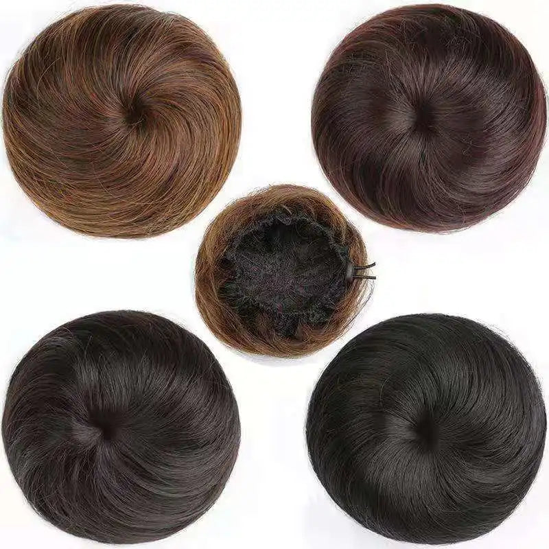 Adjustable Synthetic Hair Scrunchie Bun Extensions