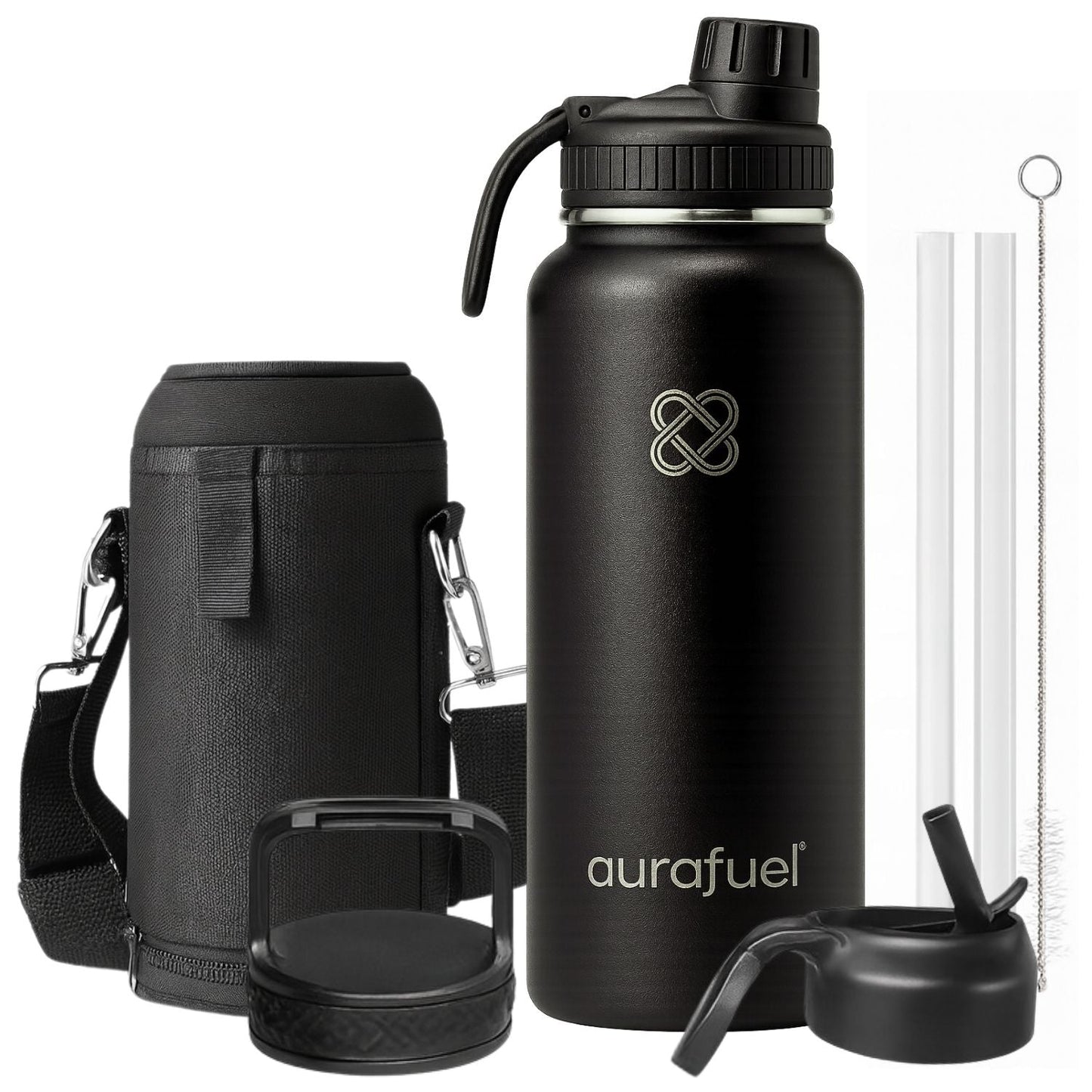 Stainless Steel Drink Bottle - Black