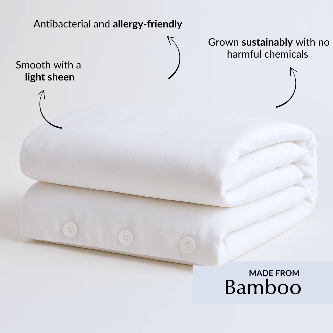 Light & Airy Duvet Cover in White (Bamboo)